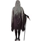 Grim Reaper  Bones Dress, Tights & Gloves, Hooded Cape, Chains  