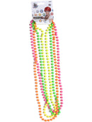 Beads Fluorescent 4 Assorted Colours Adult 80s Plastic 3