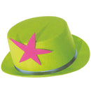 Top Hat With Star Felt - 4 Colors Ass.