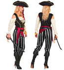 Pirate  Shirt With Vest, Pants, Sash, Belt, Headband, Hat 