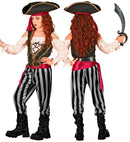 Pirate  Shirt With Vest, Pants, Sash, Belt, Headband, Hat 