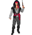 Pirate  Shirt With Vest, Pants, Sash, Belt, Headband, Boot Covers 
