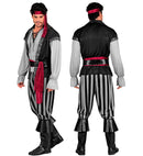 Pirate  Shirt With Vest, Pants, Sash, Belt, Headband, Boot Covers 