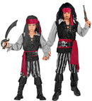Pirate  Shirt With Vest, Pants, Sash, Belt, Headband, Boot Covers 