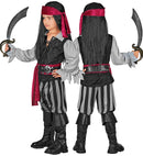 Pirate  Shirt With Vest, Pants, Sash, Belt, Headband, Boot Covers 