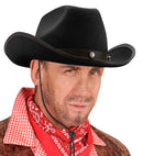Cowboy Hat With Bolts Felt - Balck Color