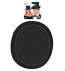Top Hat Black Wool Touch Felt 16 Cm