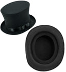 Top Hat Black Wool Touch Felt 16 Cm
