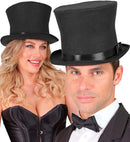 Top Hat Black Wool Touch Felt 16 Cm