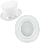 Top Hat White Wool Touch Felt 16 Cm
