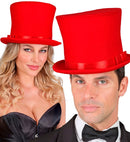Top Hat Red Wool Touch Felt 16 Cm