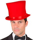 Top Hat Red Wool Touch Felt 16 Cm