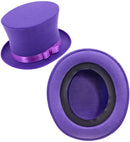 Top Hat Purple Wool Touch Felt 16 Cm