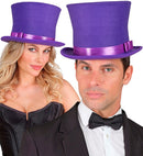 Top Hat Purple Wool Touch Felt 16 Cm