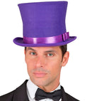 Top Hat Purple Wool Touch Felt 16 Cm