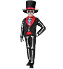 Dia De Los Muertos  Tailcoat With Shirt, Pants, Hat, Mask 