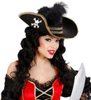 Pirate Hat With Skull & Feather Felt