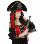 Pirate Hat With Studded Skull & Bandana Velvet