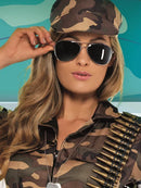 Aviator Specs Adult Silver Armed Forces Glasses Costume Accessory 6