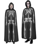 Skeleton Hooded Cape 145 Cm 