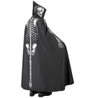 Skeleton Hooded Cape 150 Cm 