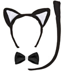 Cat Dress-Up Set  Ears, Bowtie, Tail 