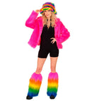 Rainbow Plush Leg Warmers Deluxe