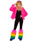 Rainbow Plush Leg Warmers Deluxe