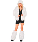 White Plush Leg Warmers