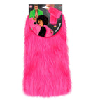 Neon Pink Plush Leg Warmers