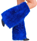 “Royal Blue Plush Leg Warmers”