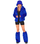 “Royal Blue Plush Leg Warmers”
