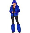 “Royal Blue Plush Leg Warmers”