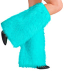 “Turquoise Plush Leg Warmers”