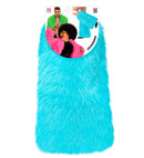 “Turquoise Plush Leg Warmers”