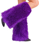 Purple Plush Leg Warmers