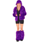 Purple Plush Leg Warmers