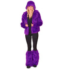 Purple Plush Leg Warmers