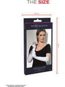 Temptress Gloves Long White Ruffled Glamourous Adult 4