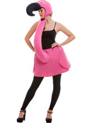 Flamingo Costume Adult One Piece Padded Body with Attached Neck and Hood 7