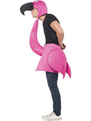 Flamingo Costume Adult One Piece Padded Body with Attached Neck and Hood 4