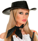 Black Neck Sash Satin