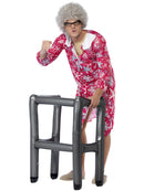 Inflatable Zimmer Frame Adult Silver 84cm Elderly Costume Accessory 1