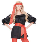 Red Sash / Headband Satin