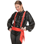 Red Sash / Headband Satin