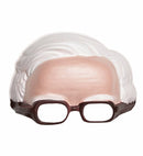 Chinless Mask With White Hair & Glasses