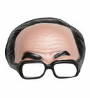 Chinless Mask With Black Hair & Glasses