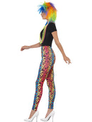 Neon Leopard Print Leggings Adult Multi Coloured 80s Costume Accessory 2