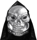 Hooded Metallic Pvc Skull Mask