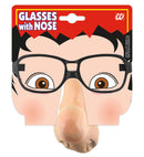 Glasses With Nose 4 Styles Ass.